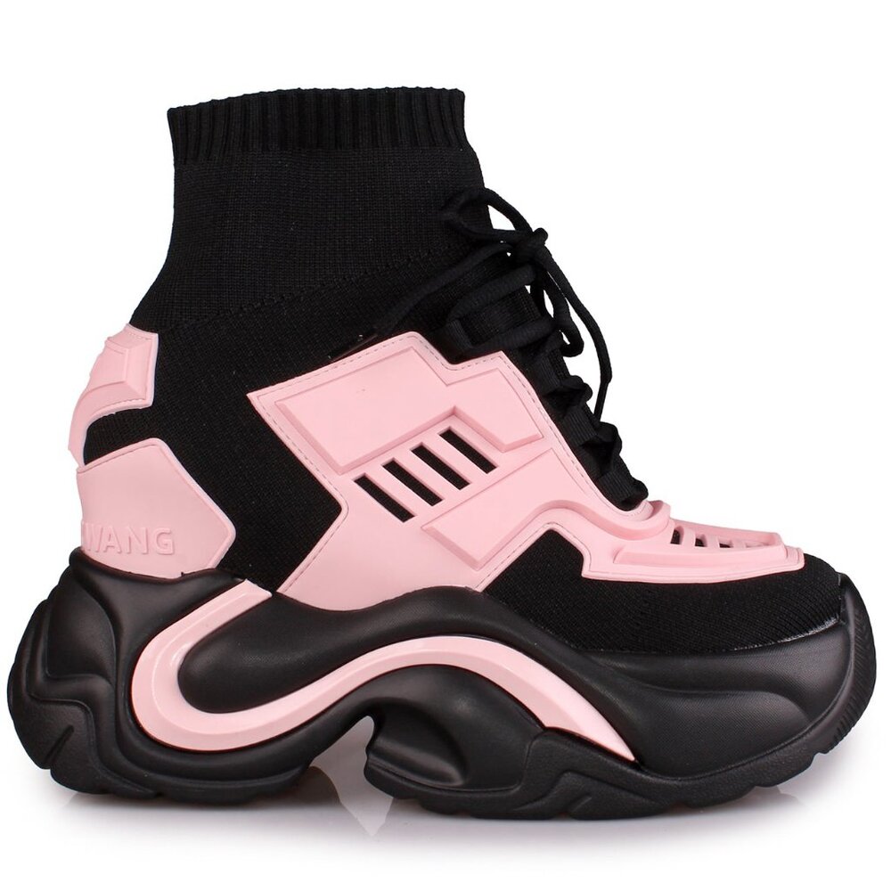 ANTHONY WANG JUPITER 08 Pixel Circuit Pink Platform Sneakers